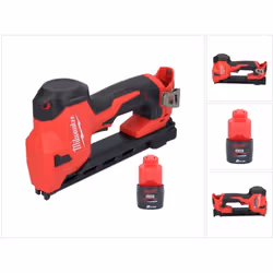 Contenu de la livraison: - 1x Milwaukee M12 BCST agrafeuse sans fil 12 V - 1x Milwaukee M12 B2 12 V 2,0 Ah Li-Ion batterie -  ...