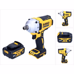 Contenu de la livraison: - 1x DeWalt DCF 892 N Clé à choc sans fil - 1x DeWalt DCB 182 18 V 4,0 Ah batterie - sans chargeur D ...