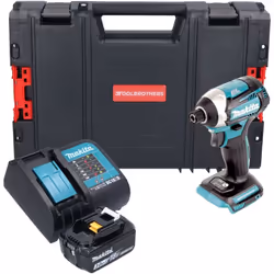 Contenu de la livraison: - 1x Makita DTD 154Z Visseuse à choc sans fil - 1x batterie Makita BL 1830 B 18 V 3,0 Ah - 1x Makita ...