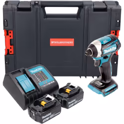Contenu de la livraison: - 1x Makita DTD 154Z Visseuse à choc sans fil - 2x Makita BL 1830 B 18 V batterie 3,0 Ah - 1x Makita ...