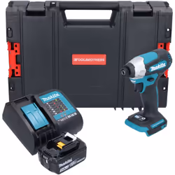 Contenu de la livraison: - 1x Makita DTD 157 Visseuse à choc sans fil - 1x batterie Makita BL 1830 B 18 V 3,0 Ah - 1x Makita  ...