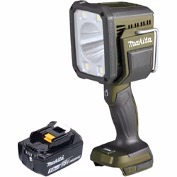 Contenu de la livraison: - 1x Makita DML 812 Projecteur manuel à LED sans fil - 1x Makita BL 1830 B 18 V 3,0 Ah batterie - sa ...