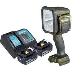 Makita - dml 812 sm Projecteur portatif sans fil 18 v 1250 lm led Olive Grn Outdoor Adventure Edition spéciale + 2x batterie 4,0 Ah + chargeur