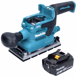 Contenu de la livraison: - 1x Makita DBO 380 ponceuse vibrante - 1x boîte à poussière cpl. ( 135327-0 ) - 1x couvercle de pro ...