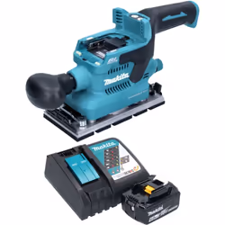 Contenu de la livraison: - 1x Makita DBO 380 ponceuse vibrante - 1x boîte à poussière cpl. ( 135327-0 ) - 1x couvercle de pro ...