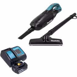 Contenu de la livraison: - Makita DCL 182 B Aspirateur à batterie noir - 1x embout de sol ( 122859-6 ) - 1x Tête de jointure  ...