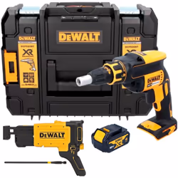 Contenu de la livraison: - 1x Dewalt DCF 620 Visseuse pour cloisons sèches - 1x porte-embout magnétique - 2x embouts PH2 - 1x ...