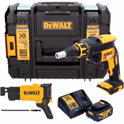 Contenu de la livraison: - 1x Dewalt DCF 620 Visseuse pour cloisons sèches - 1x porte-embout magnétique - 2x embouts PH2 - 1x ...