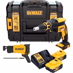 Contenu de la livraison: - 1x Dewalt DCF 620 Visseuse pour cloisons sèches - 1x porte-embout magnétique - 2x embouts PH2 - 1x ...