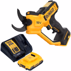 Contenu de la livraison: - 1x DeWalt DCMPP 568 N élagueur sans fil - 1x DeWalt DCB 183 Batterie 18 V 2,0 Ah - 1x chargeur Dew ...