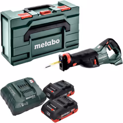Contenu de la livraison: - 1x SSEP 18 LT Batterie - 2x Metabo bloc batterie LiHD 18V 4,0 Ah Li-Ion batterie CAS System - 1x M ...