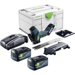 Isc 240 EB-Basic Scie à métaux sans fil 18 v 240 mm + 2x batterie 5,0 Ah + chargeur rapide + Systainer - Festool
