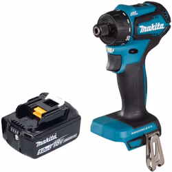 Contenu de la livraison: - 1x Makita DDF 083 Perceuse-visseuse sans fil - 1x Makita BL 1850 B batterie 18 V 5,0 Ah - sans cha ...