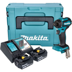Ddf 083 rmj Perceuse-visseuse sans fil 18 v 40 Nm 1/4'' Brushless + 2x batterie 4,0 Ah + chargeur + Makpac - Makita