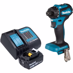 Contenu de la livraison: - 1x Makita DDF 083 Perceuse-visseuse sans fil - 1x Makita BL 1850 B batterie 18 V 5,0 Ah - 1x charg ...