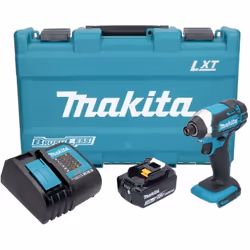 Contenu de la livraison: - 1x Makita DTD 152 Visseuse à choc sans fil - 1x Makita BL 1830 B batterie 18 V 3,0 Ah - 1x chargeu ...