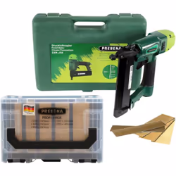 Contenu de la livraison: - 1x cloueur pneumatique Prebena 2XR-J50 - 1x mallette de transport - 1x clé à six pans creux - 1x P ...