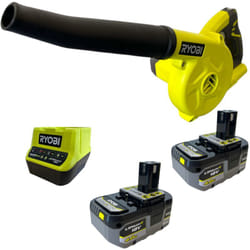 R18TB Batterie Geblse 18 v 200 km/h + 2x batterie 4,0 Ah + chargeur - Ryobi
