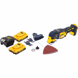 Contenu de la livraison: - 1x DeWalt DCS 355 Oscillateur sans fil - 2x DeWalt DCB 183 Batterie 18 V 2,0 Ah - 1x DeWalt DCB 11 ...