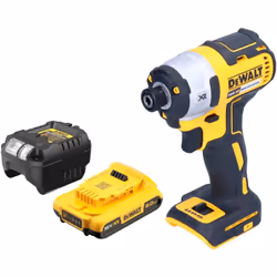 Contenu de la livraison: - 1x DeWalt DCF 887 Clé à choc sans fil - 1x DeWalt DCB 1102 chargeur de batterie - 1x DeWalt DCB 18 ...