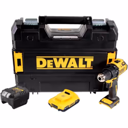 Contenu de la livraison: - 1x DeWalt DCD 708 Perceuse-visseuse sans fil - 1x DeWalt DCB 183 Batterie 18 V 2,0 Ah - 1x DeWalt ...
