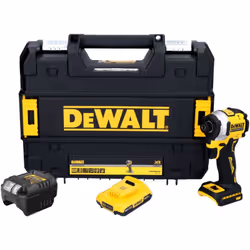 Contenu de la livraison: - 1x DeWalt DCF 850 Clé à choc sans fil - 1x DeWalt DCB 183 Batterie 18 V 2,0 Ah - 1x DeWalt DCB 110 ...