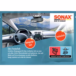 Chiffons de nettoyage automobile; SONAX; 0,021 2 Caustic soda solution (25 %) Limit