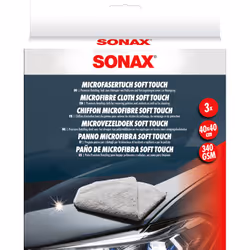 Sonax 04510000, Voiture, Lingettes, Exterior, Intérieur, Gris, Microfibre, 3 pièce(s)
