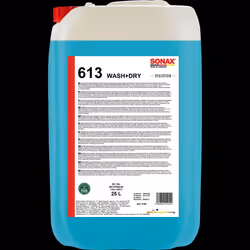 Nettoyant pour vernis; SONAX; WASH & DRY; Jerrycan Functional shampoo with drying support Limit 25