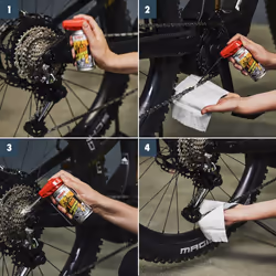 SONAX 08721000 Spray de chaîne 100 E-BIKE Chain spray w. EasySpray Boîte