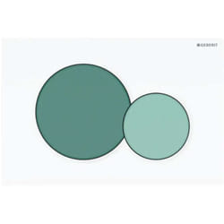 Geberit - Sigma01 - plaque de déclenchement, vert/blanc 115.770.79.5