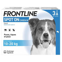 Frontline Spot-On Chien M (10-20 kg) 3 Pipettes