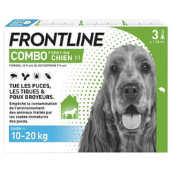 Frontline Combo Chien M (10-20 kg) 3 Pipettes