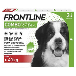 Frontline Combo Chien XL (+ de 40 kg) 3 Pipettes