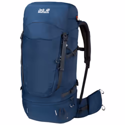 Jack Wolfskin Highland Trail, Haut, Bleu, Mâle, Polyamide, Polyester, Poche inférieure, Poche frontale, 55 L