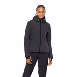 Veste coupe-vent femme Jack Wolfskin Bike Commute - Phantom - Texashield - Texatherm - Réfléchissante