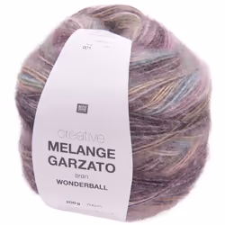 Rico Design 383328.001, Aran, Violet, Polyacrylique/Laine, 700 m, Polyacryl 49%, Schurwolle 51%, Flieder-Türkis