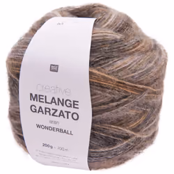 Rico Design Melange, Aran, Naturel, Polyacrylique/Laine, 700 m, Schurwolle 51%, Polyacryl 49%, 200 g