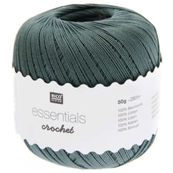 Fil à crocheter - RICO DESIGN - Essentials crochet - Lierre - 50 g - 100% coton