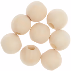 Rico Design 500212, Bois, Naturel, Perle ronde, 8 pièce(s)