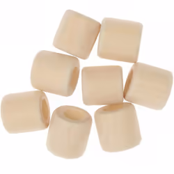 Rico Design 500216, Bois, Naturel, Perle carrée, 8 pièce(s)