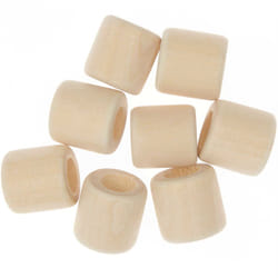 Rico Design 500216 perle Perle carrée Bois Naturel 8 pièce(s)