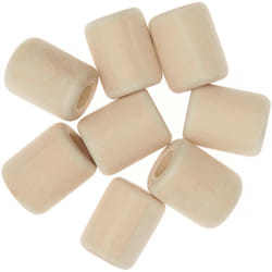 Rico Design 500217 perle Perle carrée Bois Naturel 8 pièce(s)