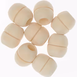Rico Design 500218, Bois, Naturel, Perle ronde, 8 pièce(s)