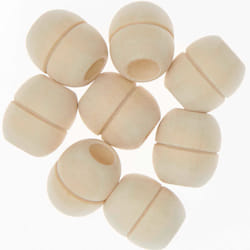 Rico Design 500218 perle Perle ronde Bois Naturel 8 pièce(s)