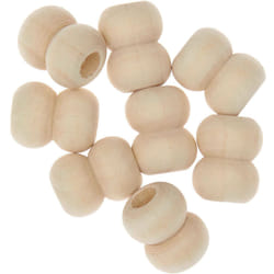 Rico Design 500219 perle Bois Naturel 8 pièce(s)