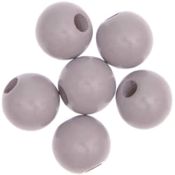 Rico Design 500222 perle Perle ronde Bois Gris 10 pièce(s)
