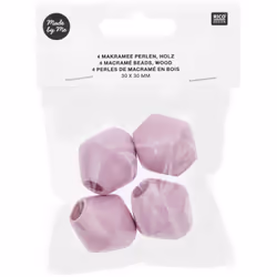 Rico Design 500224 perle Bois Lilas 4 pièce(s)