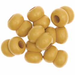 Rico Design 500228, Bois, Jaune, Perle ronde, 8 pièce(s)