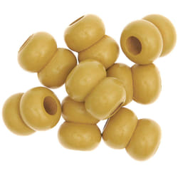 Rico Design 500228 perle Perle ronde Bois Jaune 8 pièce(s)